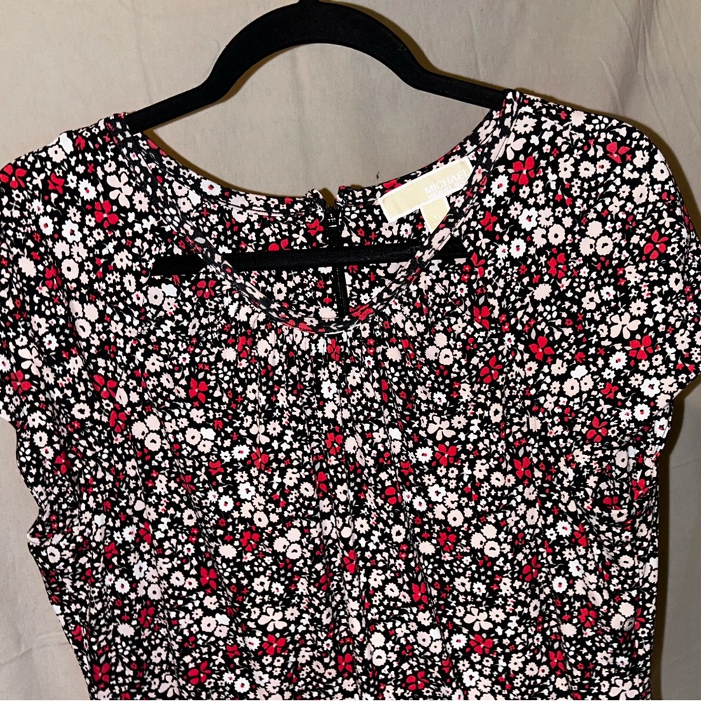 Michael Michael Kors dress XL Floral Cutout Accent Dress Multicolor Fit & Flare